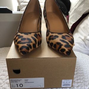 Jcrew leopard print heels